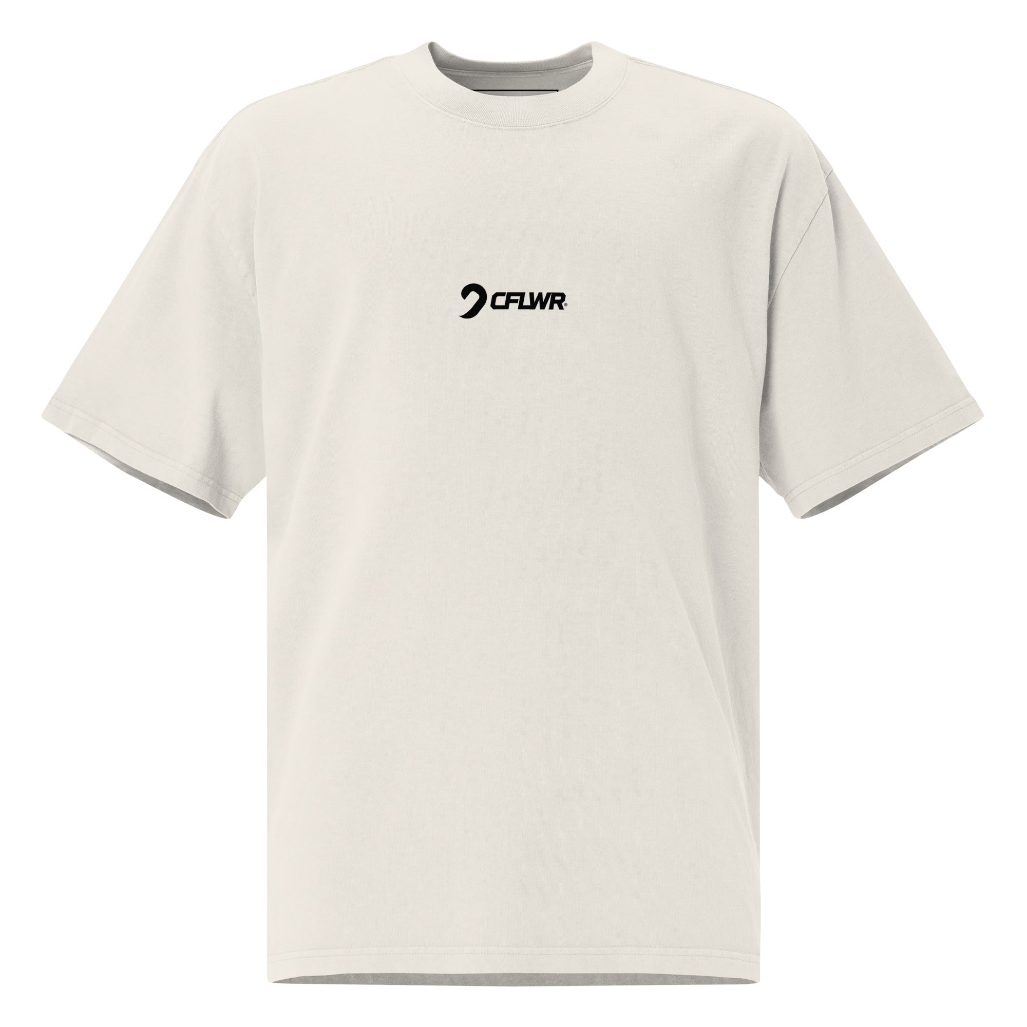 "ANKLE PICK" OVERSIZED TEE - BONE