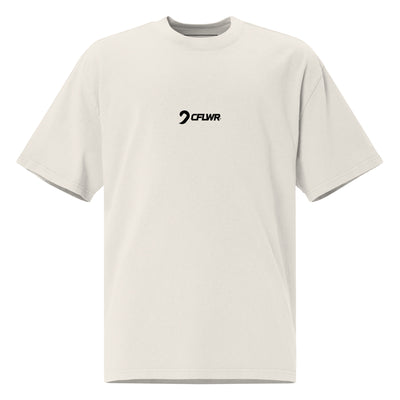 "ANKLE PICK" OVERSIZED TEE - BONE